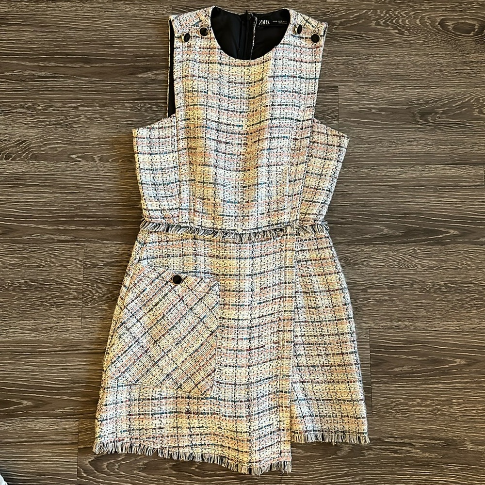 Pink plaid zara dress